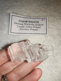 Clear Halite Crystal Cluster Wieliczka Poland Stepped Cubic Salt Mineral
