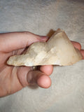Natural Quartz Crystal Cluster Plate Golden Iron Hematite Stained Specimen 116g