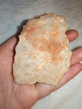 Natural Quartz Crystal Cluster Plate Golden Iron Hematite Stained Specimen 116g