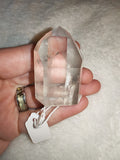 Polished Clear Quartz Point Inclusions Crystal Tower Healing Specimen 57g