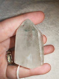 Natural Garden Quartz Lodolite Crystal Point Polished Chlorite Tower 63g