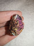 Natural Chalcopyrite Peacock Ore Raw Mineral Specimen Iridescent Stone 28g