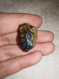 Natural Chalcopyrite Peacock Ore Raw Mineral Specimen Iridescent Stone 8g