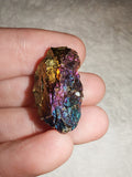 Natural Chalcopyrite Peacock Ore Raw Mineral Specimen Iridescent Stone 8g