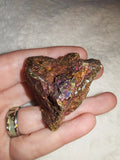 Natural Chalcopyrite Peacock Ore Raw Mineral Specimen Crystal Stone 73g