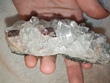 Dogtooth Calcite Crystal Specimen Golden Calcite Goethite Matrix 254g (Copy)