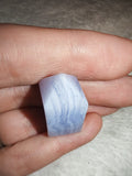 Blue Lace Agate Mini Point Crystal Tower Small Polished Pocket Stone Generator