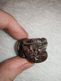 Lodolite Garden Quartz Sleeping Cat Figurine Inclusion Crystal Carving 18g