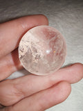 Clear Quartz Crystal Sphere Mini Ball Polished Natural Quartz Orgonite 36g