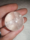 Clear Quartz Crystal Sphere Mini Ball Polished Natural Quartz Orgonite 36g