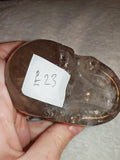 Smokey Quartz Crystal Skull Natural Carved Gemstone Figurine Display 288g