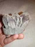 Carved Crystal Hedgehog Figurine Natural Raw Cluster Animal Carving 262g