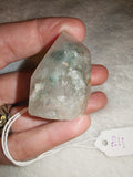 Garden Quartz Freeform Point Lodolite Chlorite Included Crystal Tower 49g