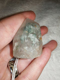 Garden Quartz Freeform Point Lodolite Chlorite Included Crystal Tower 49g
