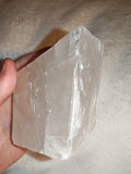 Optical Calcite Slab Iceland Spar Charging Plate Natural Crystal Block 493g