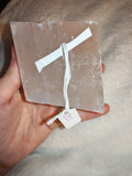 Optical Calcite Slab Iceland Spar Charging Plate Natural Crystal Block 493g