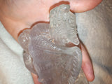 Fluorite Dragon Carving Natural Purple Green Crystal Figurine Specimen 527g