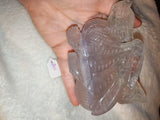 Fluorite Dragon Carving Natural Purple Green Crystal Figurine Specimen 527g