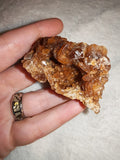 Honey Calcite Crystal Cluster Natural Brown Amber Mineral Specimen Druzy 49g