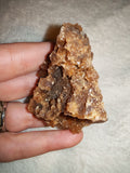 Honey Calcite Crystal Cluster Natural Brown Amber Mineral Specimen Druzy 49g