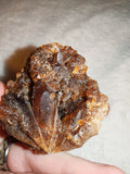 Honey Calcite Crystal Cluster Natural Brown Amber Mineral Specimen Druzy 87g