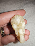 Yellow Calcite Elephant Carving Natural Honey Crystal Mineral Pocket Figurine