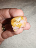 Pink Opal Bird Skull Carving Natural Rose Crystal Raven Specimen Pocket Stone
