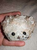 Apophyllite Crystal Hedgehog Carving 263g Zeolite Stalactite Cluster Figurine