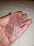 Raw Rose Quartz Specimen 49g Rough Natural Pink Crystal Chunk Heart Chakra Stone