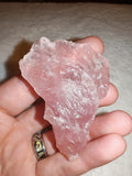 Raw Rose Quartz Specimen 49g Rough Natural Pink Crystal Chunk Heart Chakra Stone