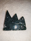 Moss Agate Mountain Carving 90g Standing Crystal Peak Crown Home Decor Specimen