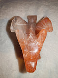 Red Quartz Dragon Carving 356g Winged Fire Hematoid Quartz Crystal Statue