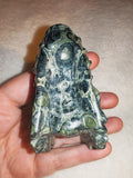 Kambaba Jasper Dragon Head Carving 141g Crocodile Jasper Skull Figurine