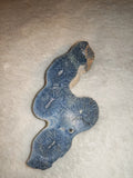 Natural Blue Sponge Coral Polished Slab 82g Fossilized Marine Specimen Slice
