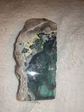 Rainbow Fluorite Crystal Slab Specimen 312g Polished Purple Green Fluorite