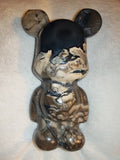 Dark Grey Agate Bear Figurine 1279g Orbicular Chalcedony Carving Specimen