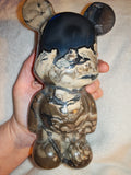 Dark Grey Agate Bear Figurine 1279g Orbicular Chalcedony Carving Specimen
