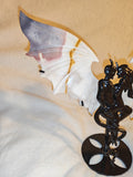 Polychrome Jasper Crystal Wings 372g Angel Bat Wing Set Devil Embrace Stand