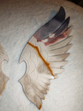 Polychrome Jasper Crystal Wings 372g Angel Bat Wing Set Devil Embrace Stand