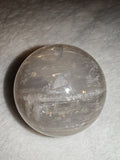 Smoky Quartz Crystal Sphere Natural Grey Quartz Orb Rainbow Inclusion Ball # 67