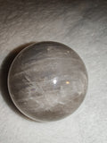 Smoky Quartz Crystal Sphere Natural Grey Quartz Orb Rainbow Inclusion Ball # 67
