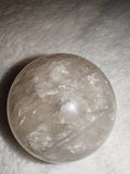Smoky Quartz Crystal Sphere Natural Grey Quartz Orb Rainbow Inclusion Ball # 67