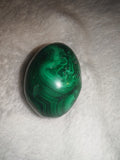 Natural Malachite Egg Carving 79g Banded Green Copper Mineral Polish Crystal