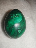 Natural Malachite Egg Carving 79g Banded Green Copper Mineral Polish Crystal