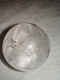 Clear Quartz Sphere 197g Natural Rainbow Quartz Crystal Ball Polished Orb # 65