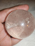 Clear Quartz Sphere 197g Natural Rainbow Quartz Crystal Ball Polished Orb # 65
