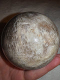 Black Moonstone with Sunstone Sphere 424g Natural Feldspar Crystal Ball # 73