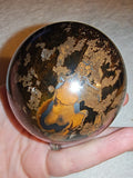Golden Tiger's Eye & Blue Falcon's Eye Sphere 377g Chatoyant Crystal Ball # 69