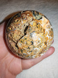Natural Sphalerite Crystal Sphere Druzy Geode Pocket Polished Quartz Orb # 74
