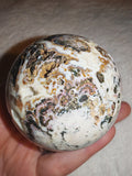 Natural Sphalerite Crystal Sphere Druzy Geode Pocket Polished Quartz Orb # 74
